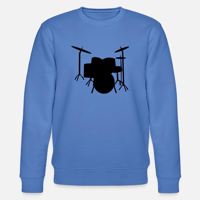 Drums Schlagzeug Drum - Stanley/Stella Unisex Bio-Sweatshirt CHANGER  - Blau
