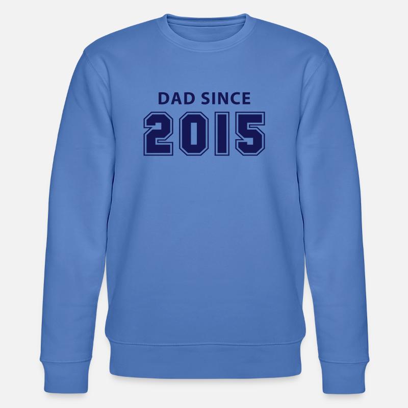dad since 2015 - daddy design - Sweat bio CHANGER Stanley/Stella Unisexe - bleu