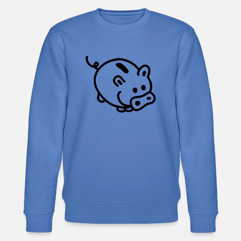Sparschwein - Line - Stanley/Stella Unisex Bio-Sweatshirt CHANGER  - Blau