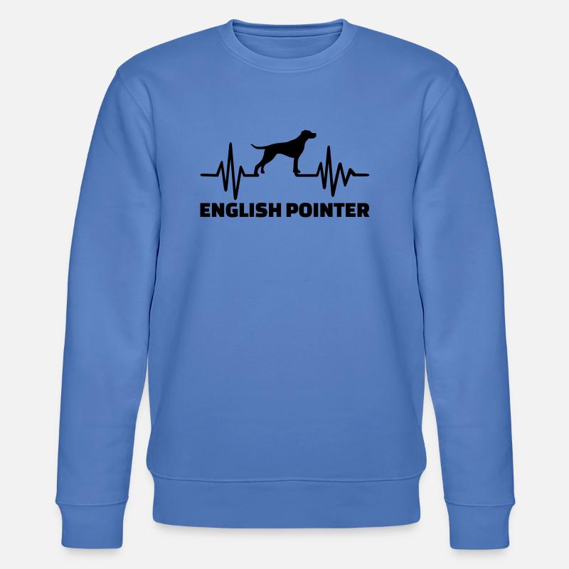 English Pointer - Stanley/Stella Unisex Bio-Sweatshirt CHANGER - Blau