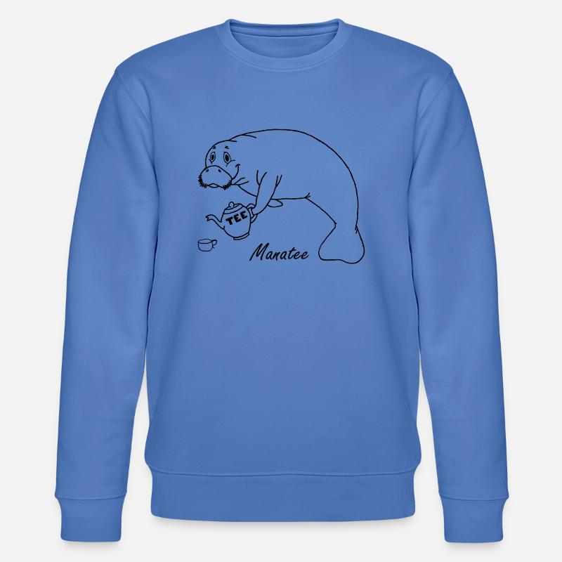 Manatee mag Tee - Stanley/Stella Unisex Bio-Sweatshirt CHANGER  - Blau