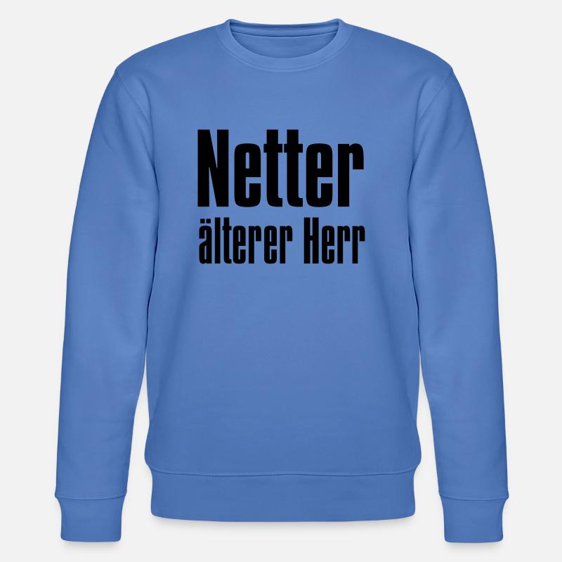 netter, älterer Herr - Stanley/Stella Unisex Bio-Sweatshirt CHANGER  - Blau