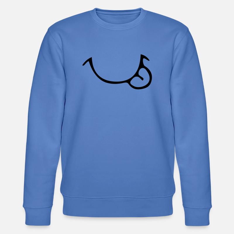 Yummy Mouth - Stanley/Stella Unisex Bio-Sweatshirt CHANGER  - Blau
