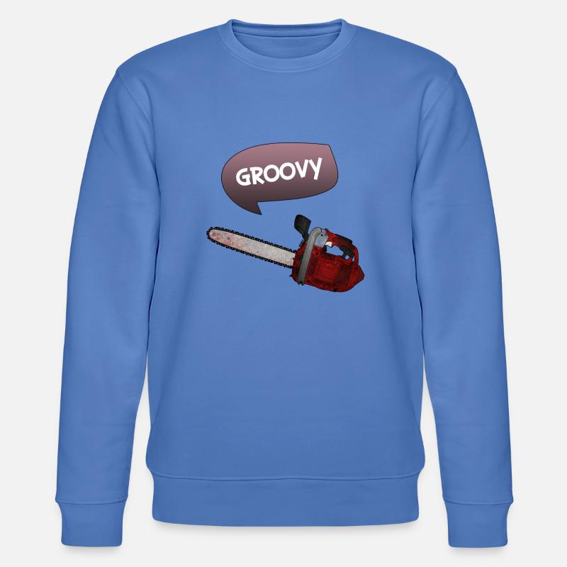 Evil dead - Groovy chains - Stanley/Stella Unisex Bio-Sweatshirt CHANGER  - Blau