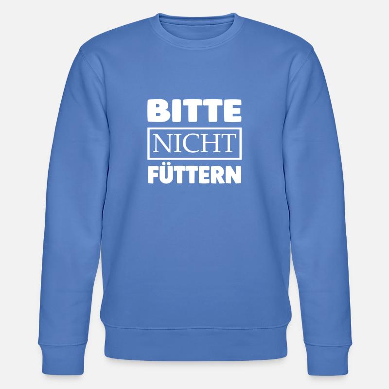 Bitte nicht füttern - Stanley/Stella Unisex Bio-Sweatshirt CHANGER  - Blau