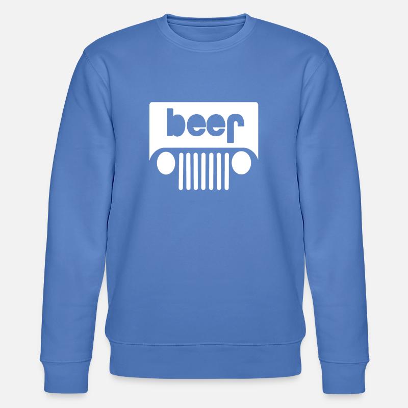 Beer / Jeep ... Geschenkidee - Stanley/Stella Unisex Bio-Sweatshirt CHANGER  - Blau