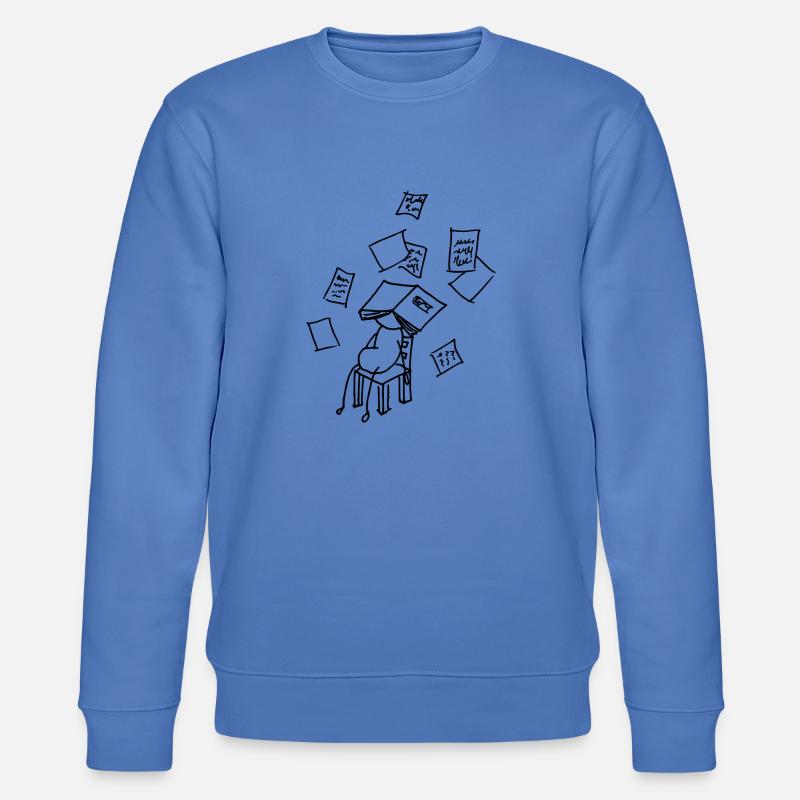 krank oder Schule - Stanley/Stella Unisex Bio-Sweatshirt CHANGER  - Blau