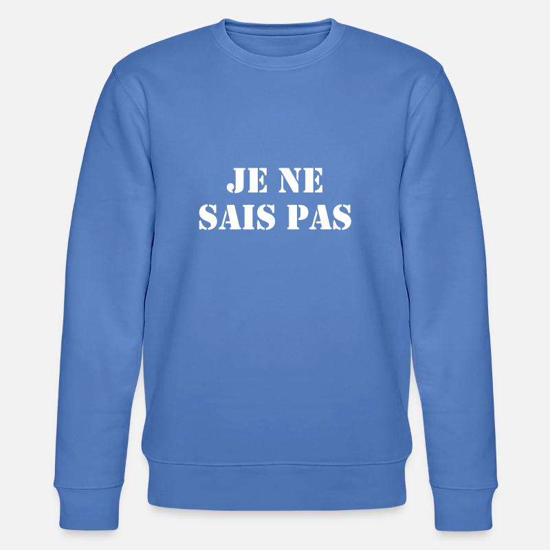Je ne sais pas - Stanley/Stella Unisex Bio-Sweatshirt CHANGER  - Blau