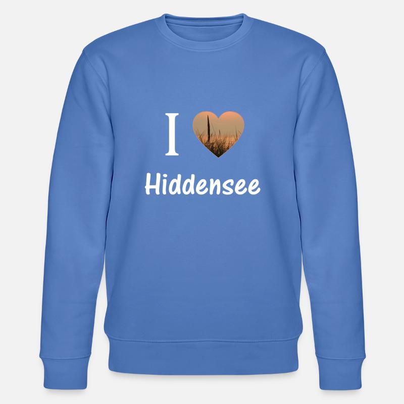I love Hiddensee - Stanley/Stella CHANGER Unisex Organic Sweatshirt - bright blue