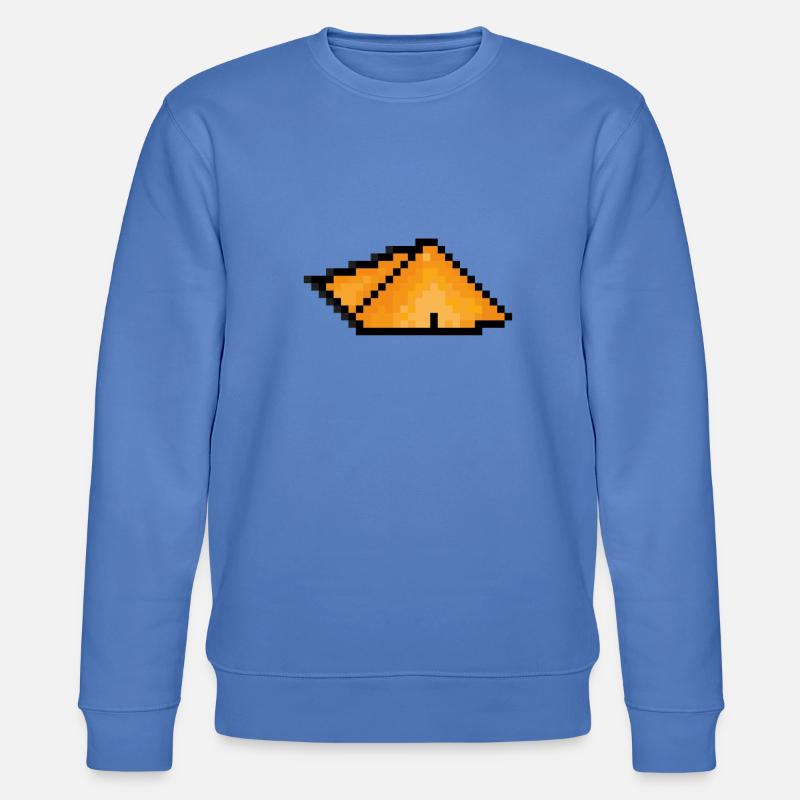 Pyramide Pixel Art - Stanley/Stella Unisex Bio-Sweatshirt CHANGER  - Blau