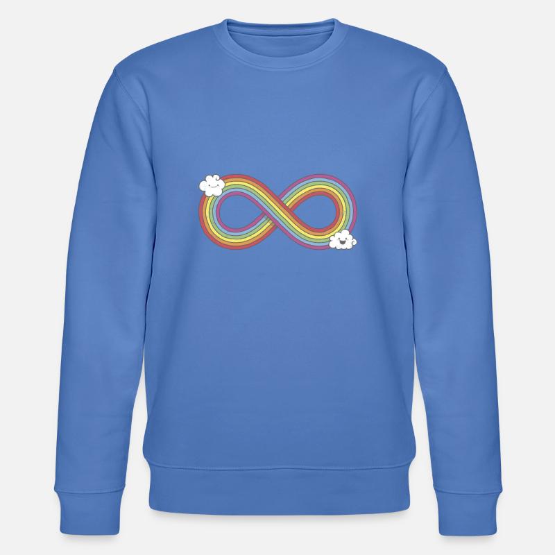 Infinity Rainbow - Stanley/Stella Unisex Bio-Sweatshirt CHANGER  - Blau