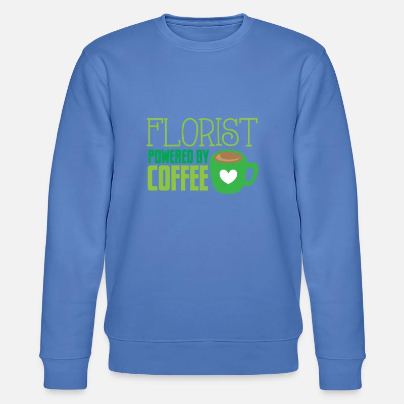 Blumengeschäft mit Kaffee - Stanley/Stella Unisex Bio-Sweatshirt CHANGER  - Blau