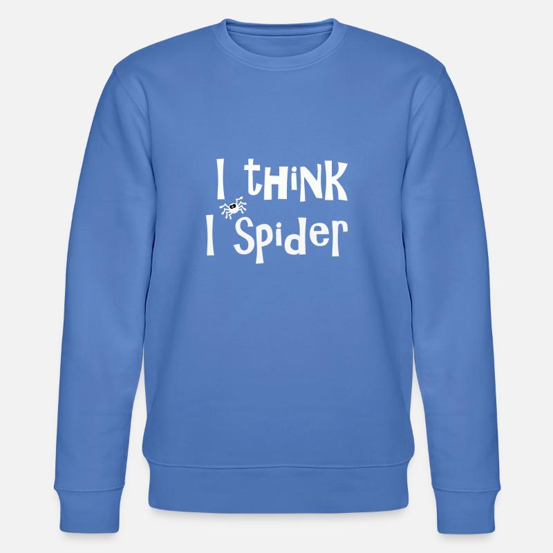 I think I spider white - Sweat bio CHANGER Stanley/Stella Unisexe - bleu