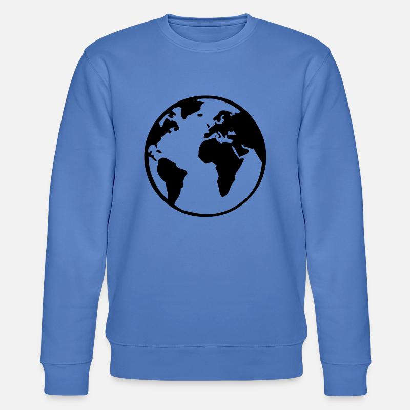 planet_erde_01 - Stanley/Stella Unisex Bio-Sweatshirt CHANGER  - Blau