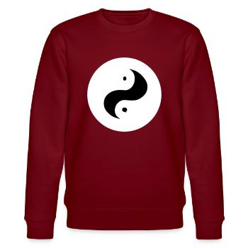 Yin Yang Signe Symbole Paix Bonheur Vecteur 5 - Sweat bio CHANGER Stanley/Stella Unisexe - bordeaux - Devant - Nik (191cm) & Marisol (170cm)