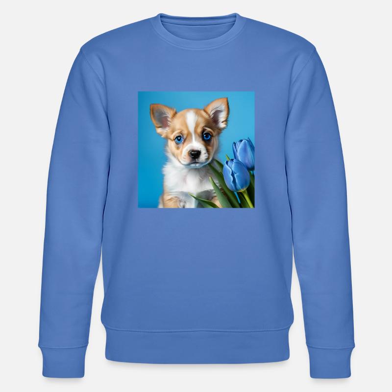 chiot bébé chien - Sweat bio CHANGER Stanley/Stella Unisexe - bleu