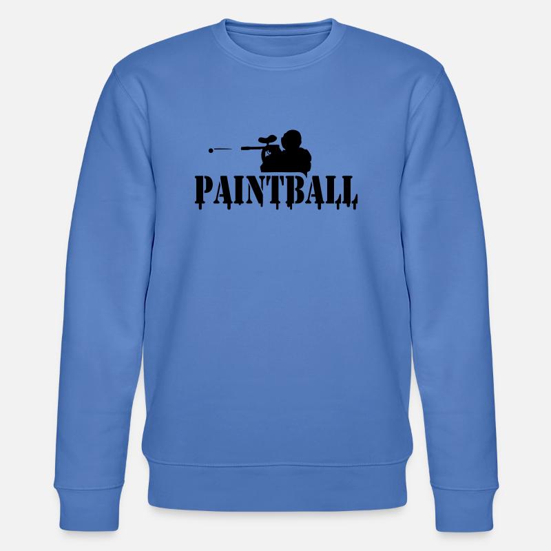 Paintball Logo modern - Stanley/Stella Unisex Bio-Sweatshirt CHANGER  - Blau