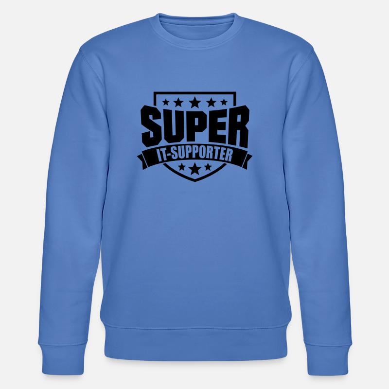 Super IT-Supporter - Stanley/Stella Unisex Bio-Sweatshirt CHANGER  - Blau