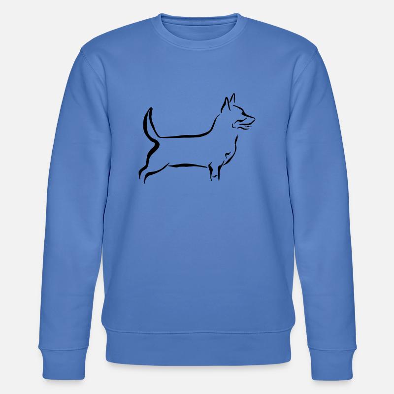 Lancashire Heeler - Stanley/Stella Unisex Bio-Sweatshirt CHANGER  - Blau