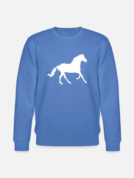 Pferd - Stanley/Stella Unisex Bio-Sweatshirt CHANGER - Blau