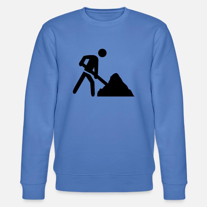baustelle icon - Stanley/Stella Unisex Bio-Sweatshirt CHANGER  - Blau