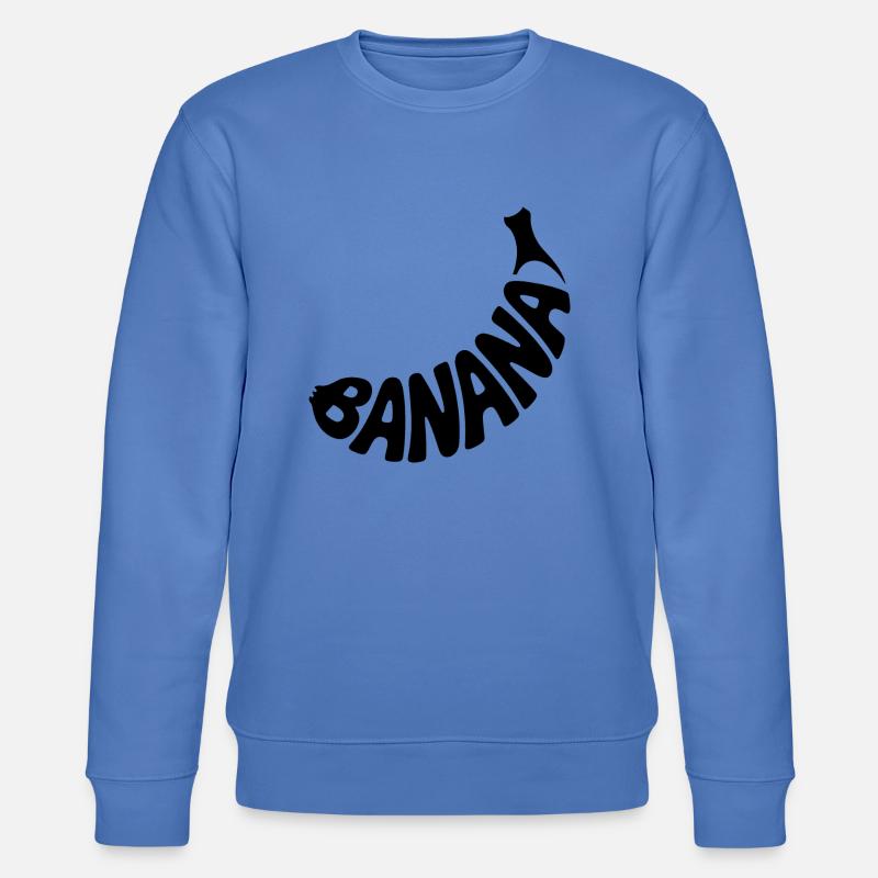 Banane - Logo de fruit cool - Sweat bio CHANGER Stanley/Stella Unisexe - bleu