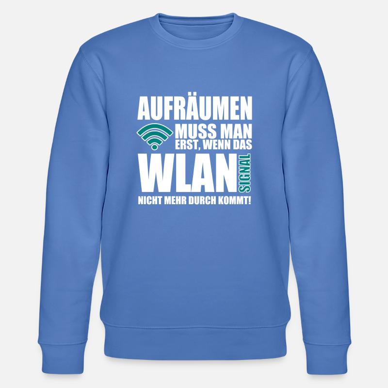 WIRELESS INTERNET ACCESS - Stanley/Stella CHANGER Unisex Organic Sweatshirt - bright blue