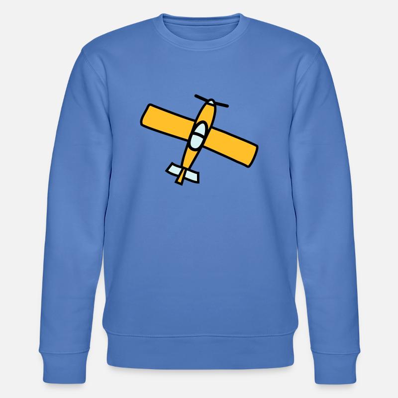 Airplane Design - Stanley/Stella Unisex Bio-Sweatshirt CHANGER  - Blau