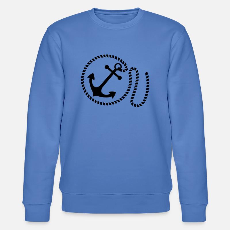 schiff_anker__f1 - Stanley/Stella Unisex Bio-Sweatshirt CHANGER  - Blau