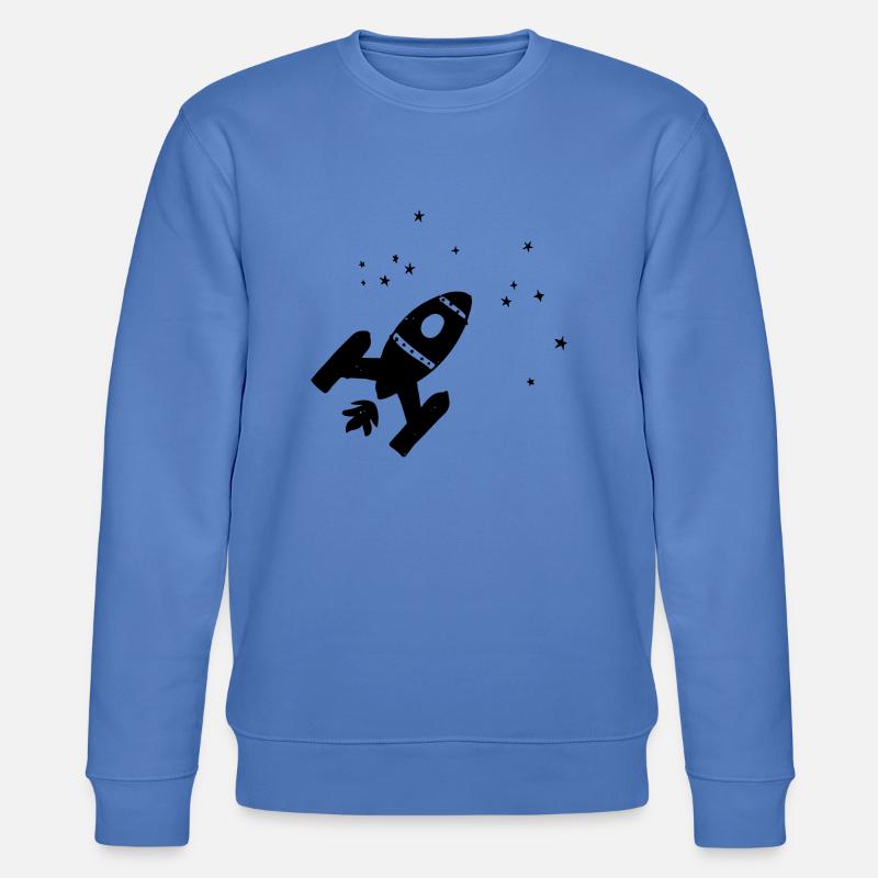 Fusée étoiles espace - Sweat bio CHANGER Stanley/Stella Unisexe - bleu