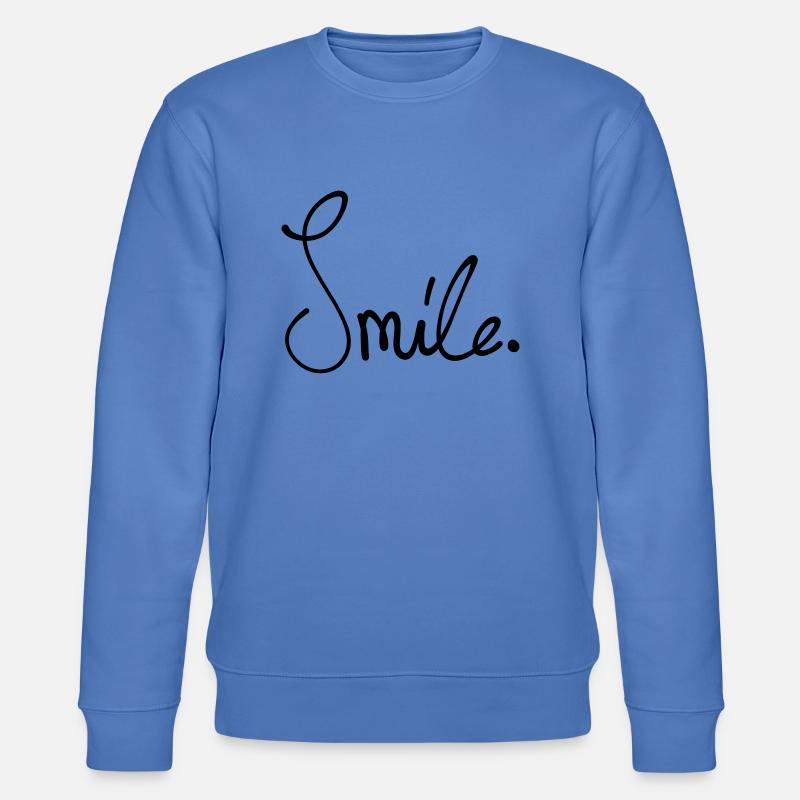 smile lächel - Stanley/Stella Unisex Bio-Sweatshirt CHANGER  - Blau