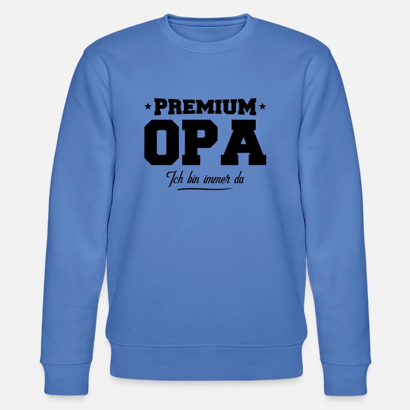 opa premium - Stanley/Stella Unisex Bio-Sweatshirt CHANGER  - Blau