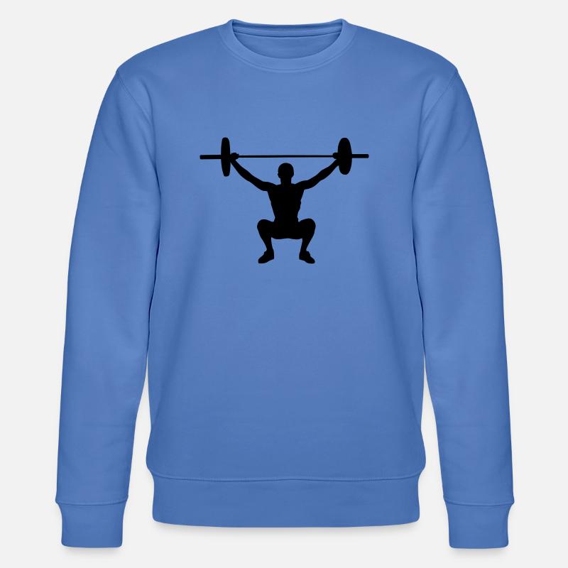 Lifting Weights - Stanley/Stella Unisex Bio-Sweatshirt CHANGER  - Blau