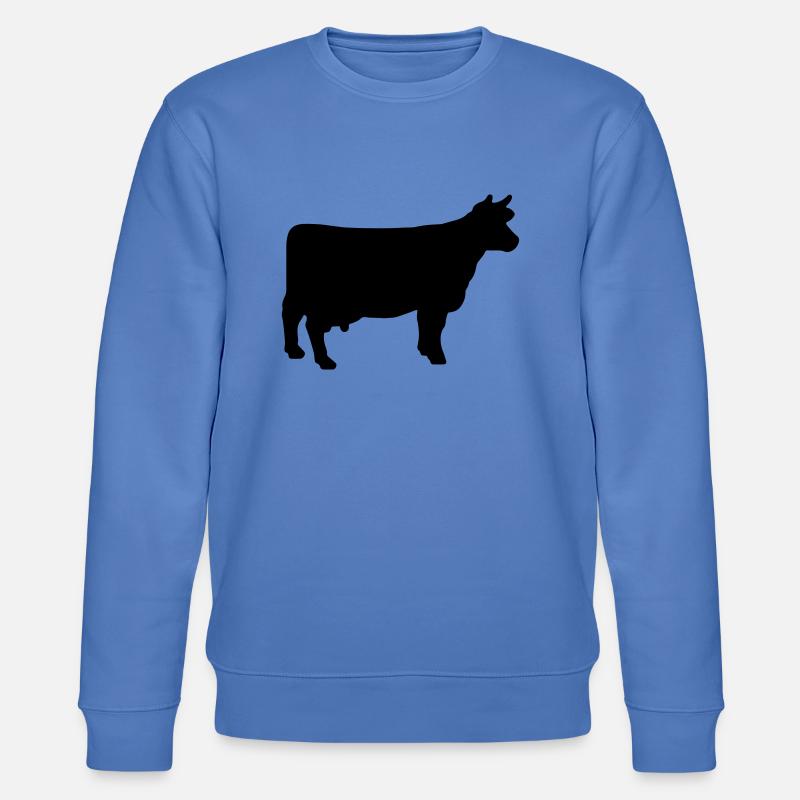 cow - Stanley/Stella CHANGER Unisex Organic Sweatshirt - bright blue