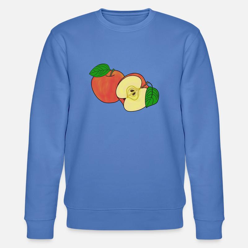 Ganzer und halber Apfel - Stanley/Stella Unisex Bio-Sweatshirt CHANGER  - Blau
