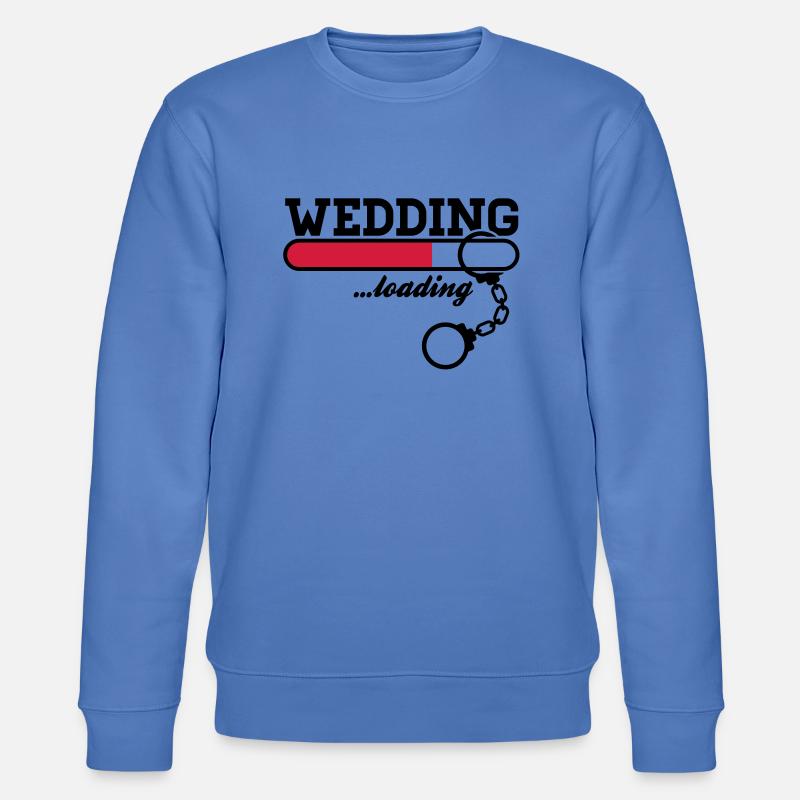 wedding_loading___f2 - Stanley/Stella Unisex Bio-Sweatshirt CHANGER  - Blau