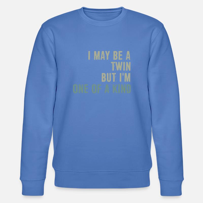 Zwilling einer Art / Geschenk Idee - Stanley/Stella Unisex Bio-Sweatshirt CHANGER  - Blau