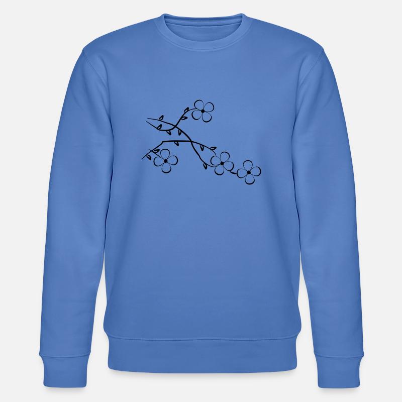 Blumen - Stanley/Stella Unisex Bio-Sweatshirt CHANGER  - Blau