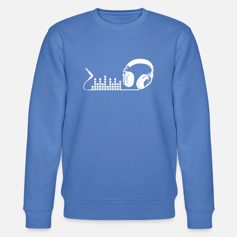 Kopfhörer Equalizer Beat Musik - Stanley/Stella Unisex Bio-Sweatshirt CHANGER  - Blau
