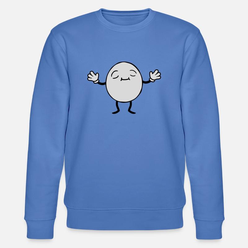 Egg Man Design - Stanley/Stella CHANGER Unisex Organic Sweatshirt - bright blue