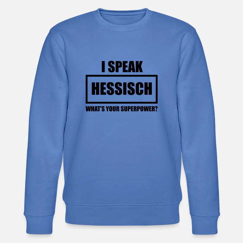 I Speak Hessisch - Stanley/Stella Unisex Bio-Sweatshirt CHANGER  - Blau