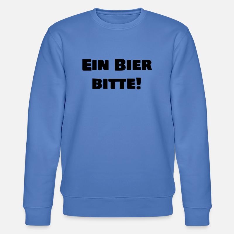 Ein BIER bitte! - Stanley/Stella Unisex Bio-Sweatshirt CHANGER  - Blau