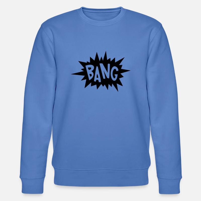 Bang Explosion Funny Spaß Geschenk - Stanley/Stella Unisex Bio-Sweatshirt CHANGER  - Blau