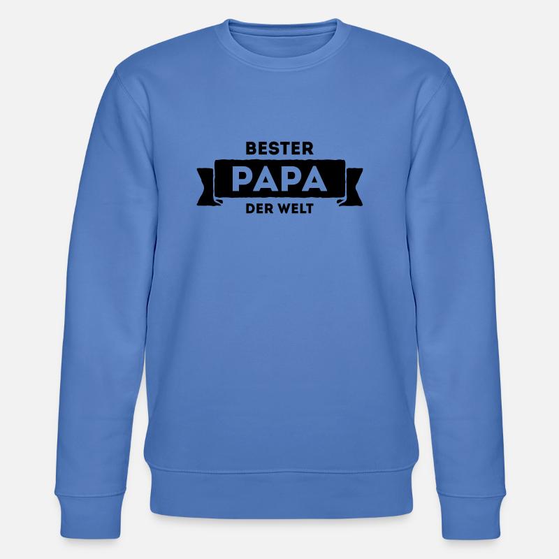 Bester Papa der Welt - Stanley/Stella Unisex Bio-Sweatshirt CHANGER  - Blau