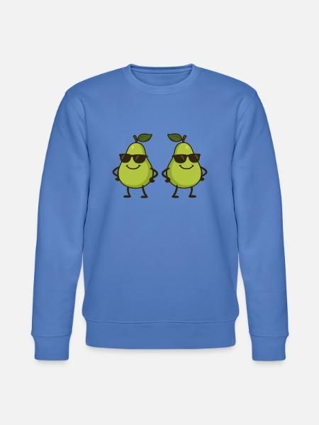 birne comic cool 2 - Stanley/Stella Unisex Bio-Sweatshirt CHANGER  - Blau