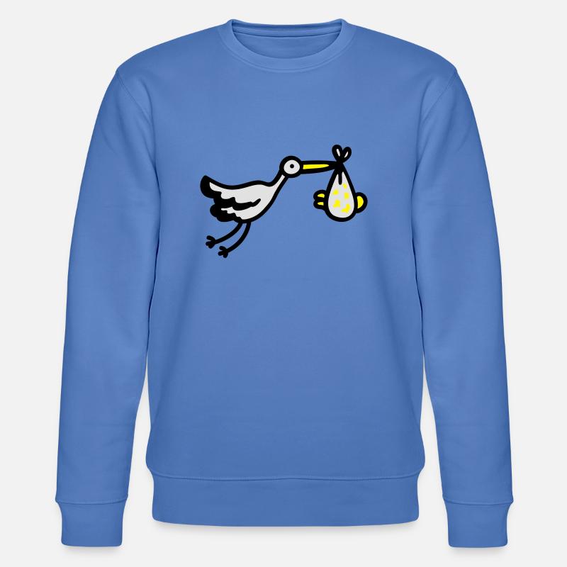 Stork + Baby 3 - Sweat bio CHANGER Stanley/Stella Unisexe - bleu