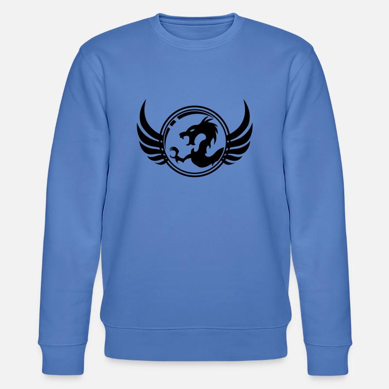 dragon_1 - Stanley/Stella Unisex Bio-Sweatshirt CHANGER  - Blau