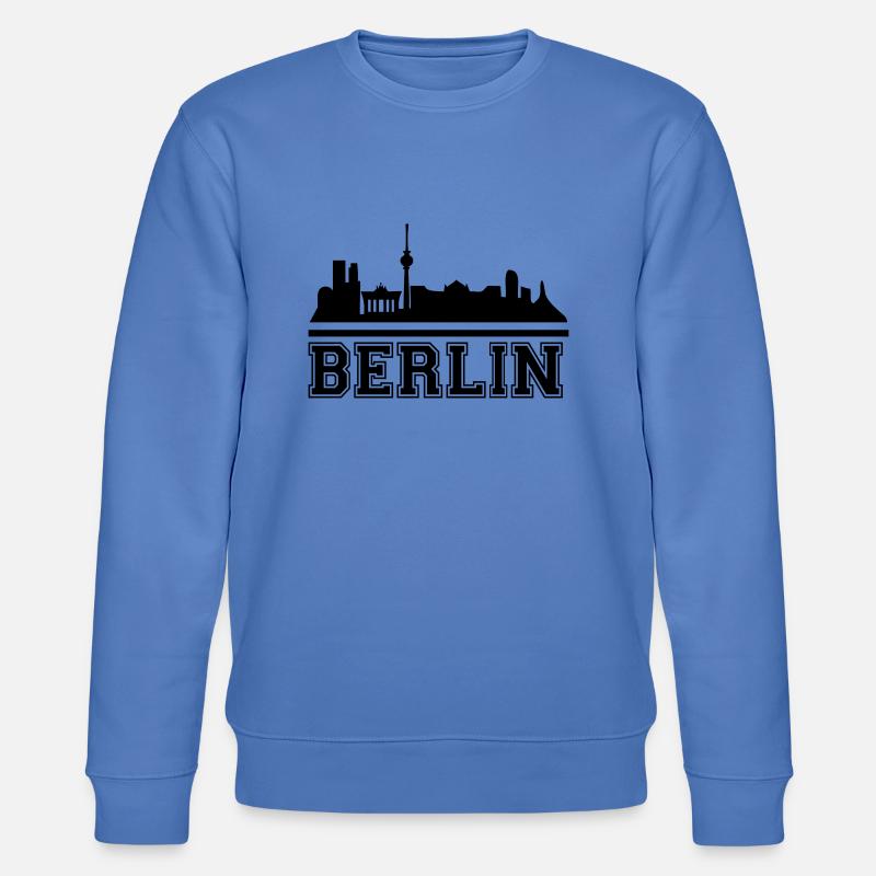 berlin_skyline_2 - Stanley/Stella CHANGER Unisex Organic Sweatshirt - bright blue