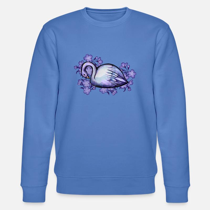 Lila Schwan - Stanley/Stella Unisex Bio-Sweatshirt CHANGER  - Blau