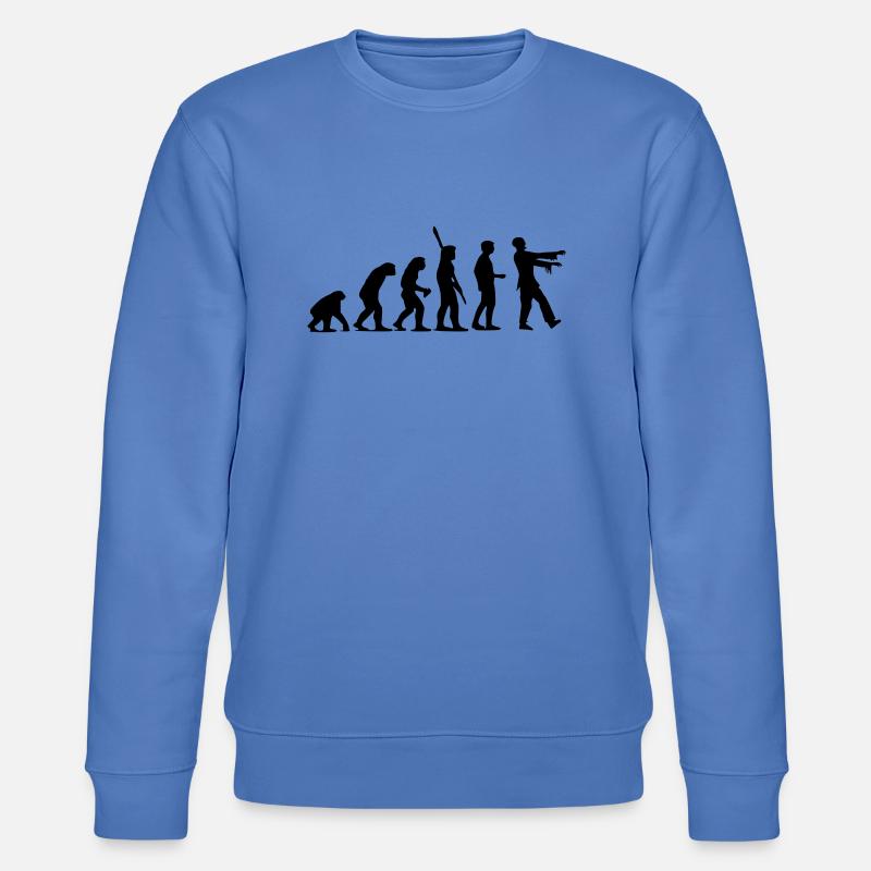 Évolution de zombi (monochrome) - Sweat bio CHANGER Stanley/Stella Unisexe - bleu